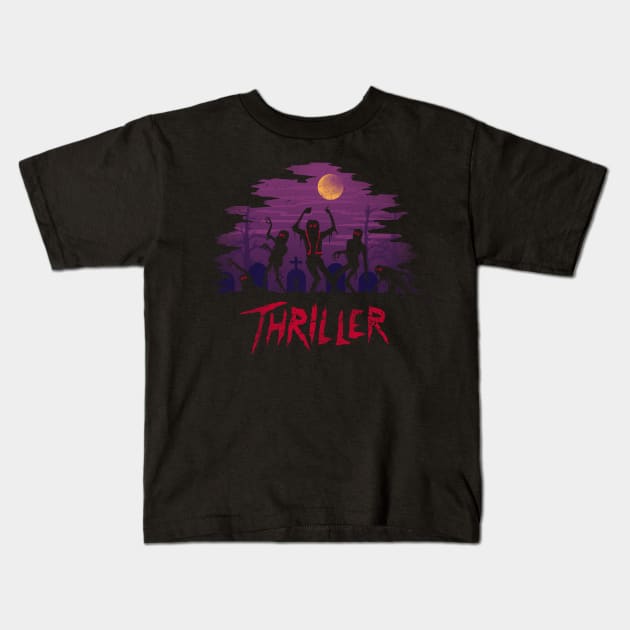 Thriller Kids T-Shirt by Vincent Trinidad Art